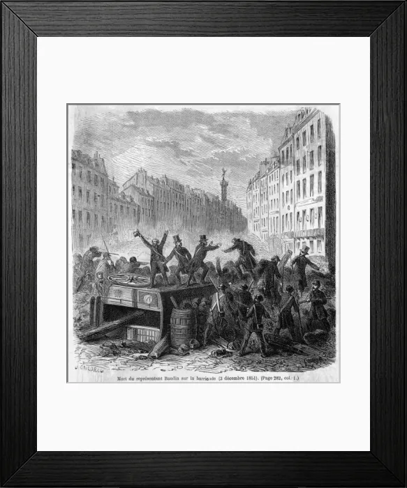 Framed Print : Coup: Barricade Framed Print : Coup: Barricade