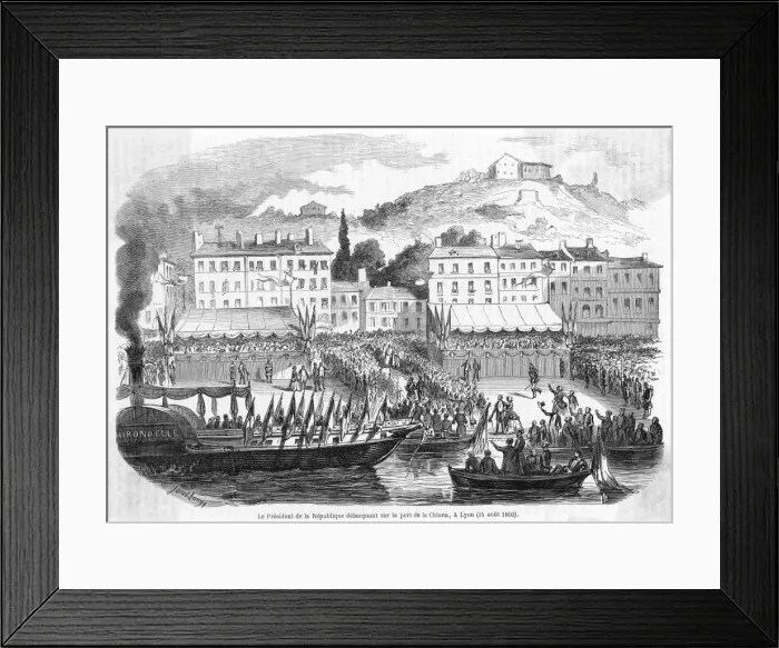 Framed Print : Napoleon at Lyon Framed Print : Napoleon at Lyon