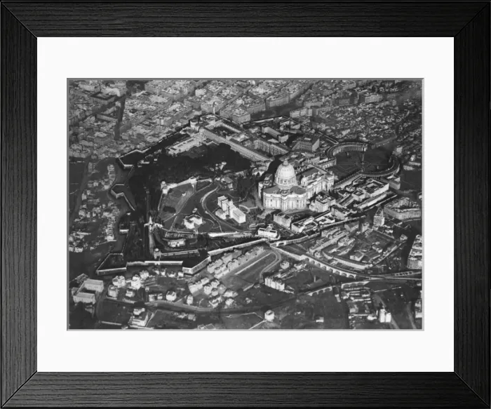 Framed Print : Vatican Aerial View Framed Print : Vatican Aerial View