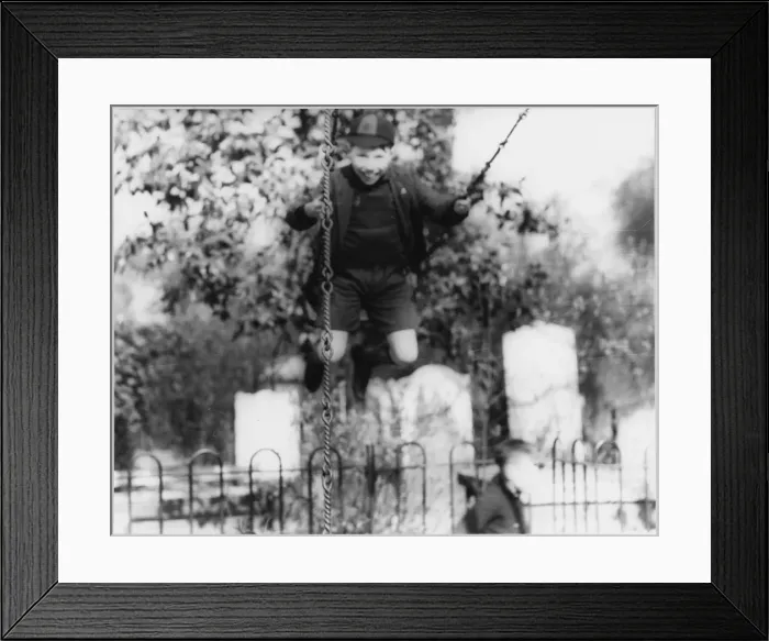 Framed Print : Boy on a Swing Framed Print : Boy on a Swing
