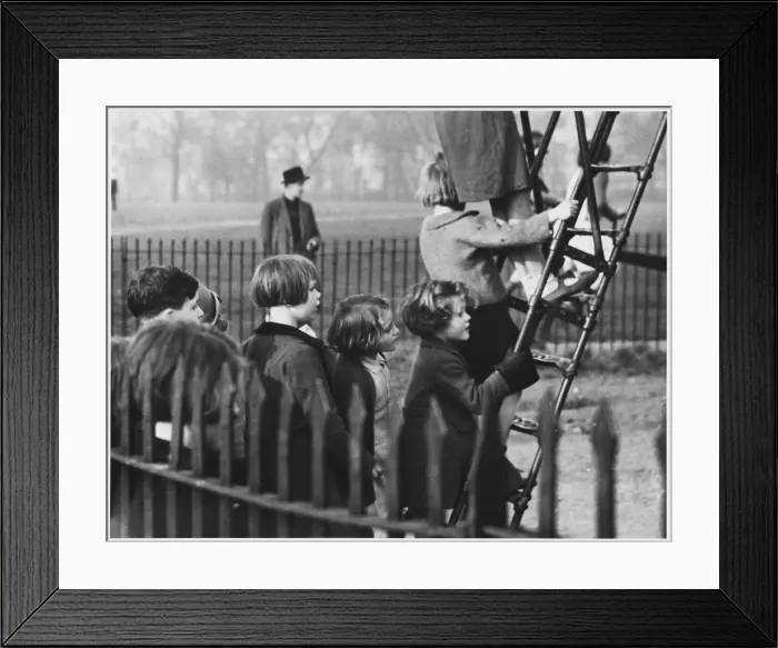 Framed Print : Queueing in Playground Framed Print : Queueing in Playground