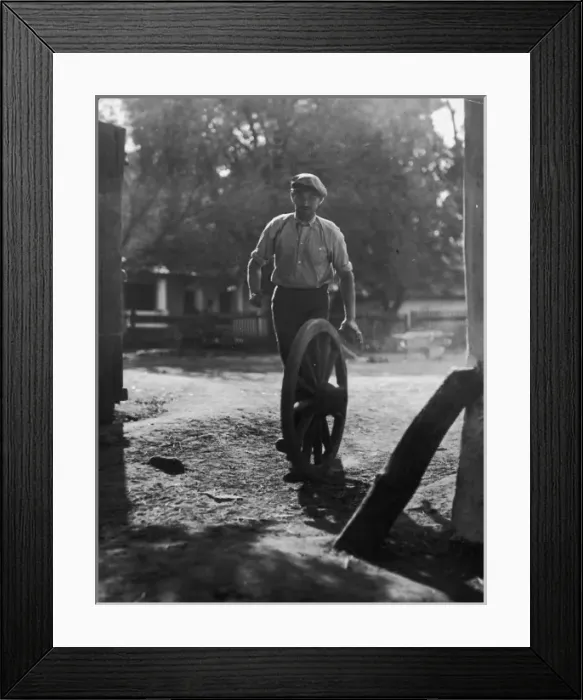 Framed Print : Wheelwright 1930S Framed Print : Wheelwright 1930S