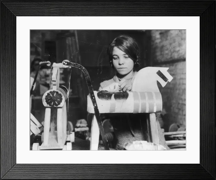 Framed Print : Making a Toy Horse Framed Print : Making a Toy Horse