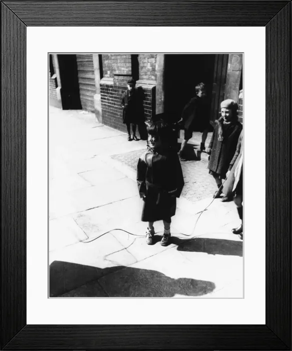 Framed Print : Skipping in the Street Framed Print : Skipping in the Street