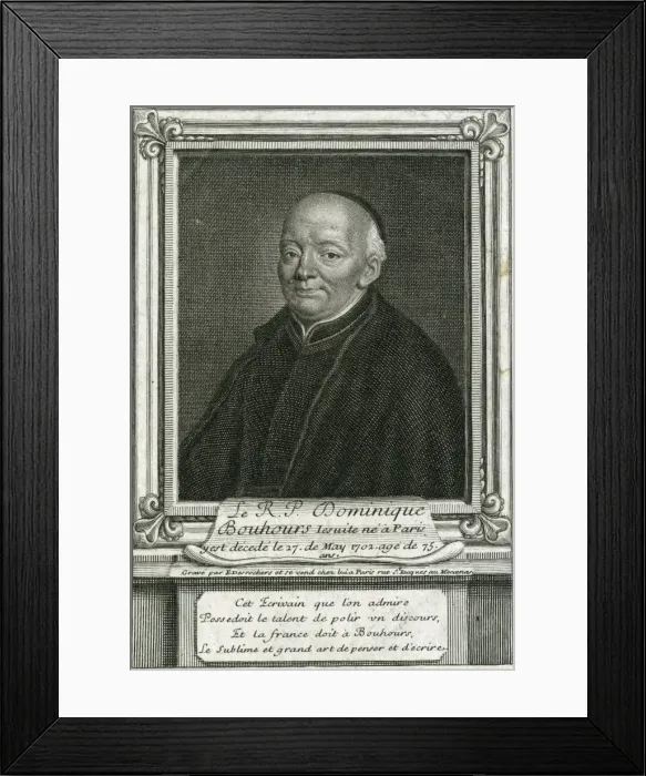 Framed Print : Dominique Bouhours Framed Print : Dominique Bouhours