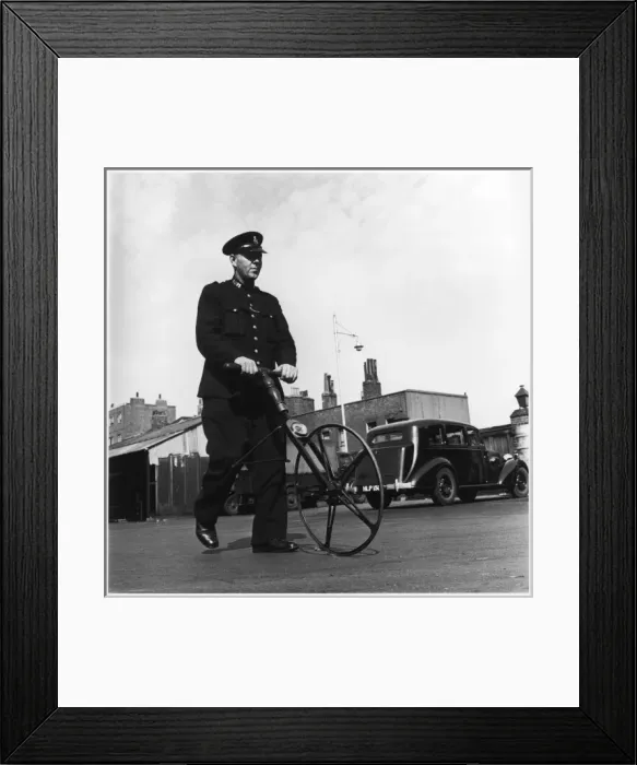Framed Print : Policeman and Beat Wheel Framed Print : Policeman and Beat Wheel