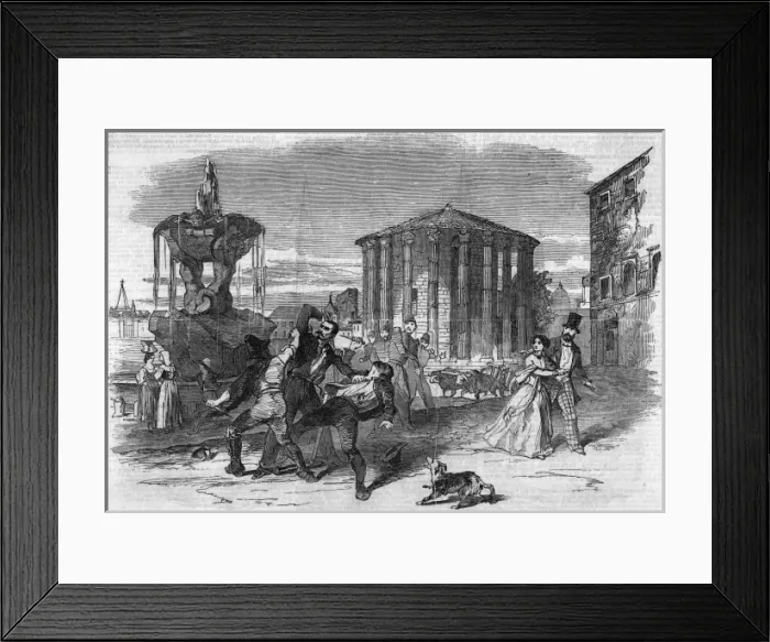 Framed Print : French Take Rome - 6 Framed Print : French Take Rome - 6