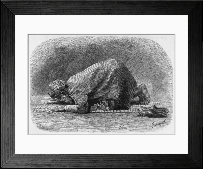 Framed Print : Moslem at Prayer Framed Print : Moslem at Prayer