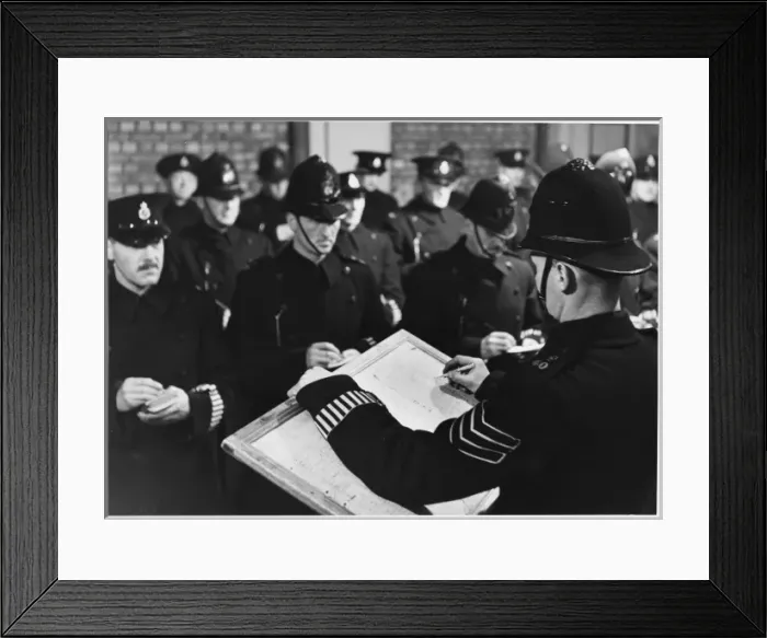 Framed Print : Police Report for Duty Framed Print : Police Report for Duty