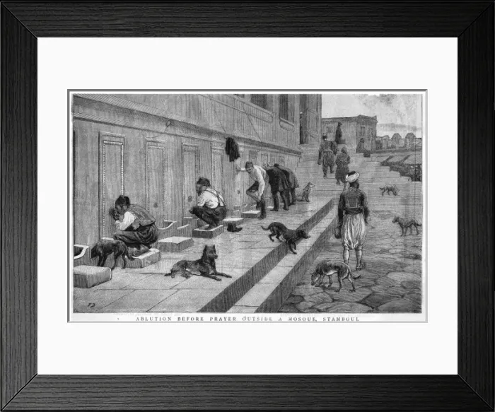 Framed Print : Moslems at Mosque Framed Print : Moslems at Mosque
