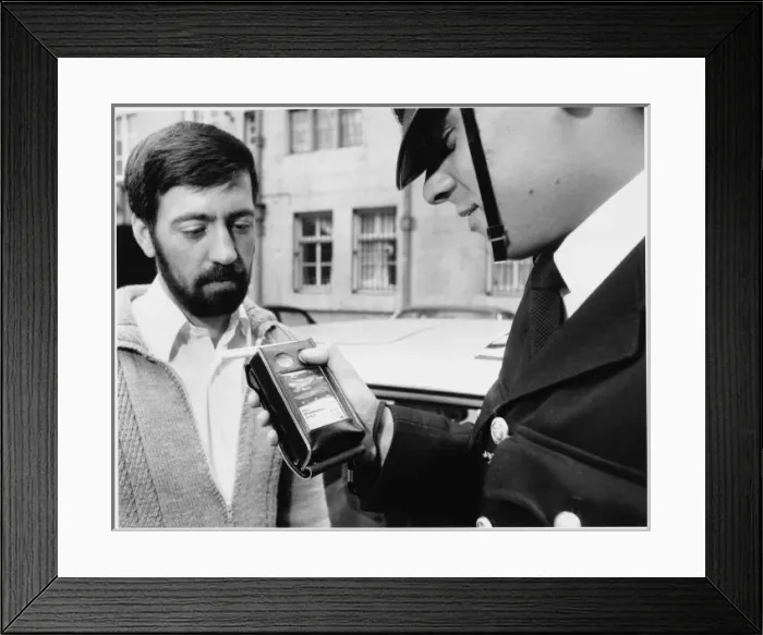 Framed Print : Police Breathaliser Framed Print : Police Breathaliser