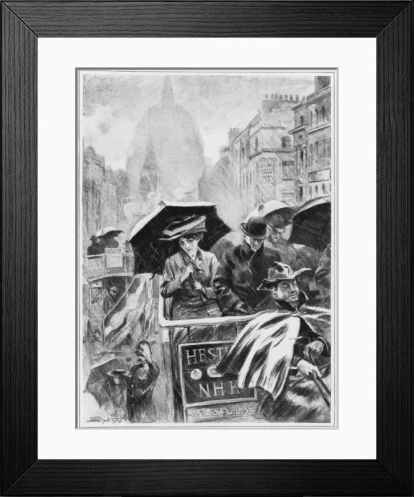 Framed Print : Horse Bus London Framed Print : Horse Bus London