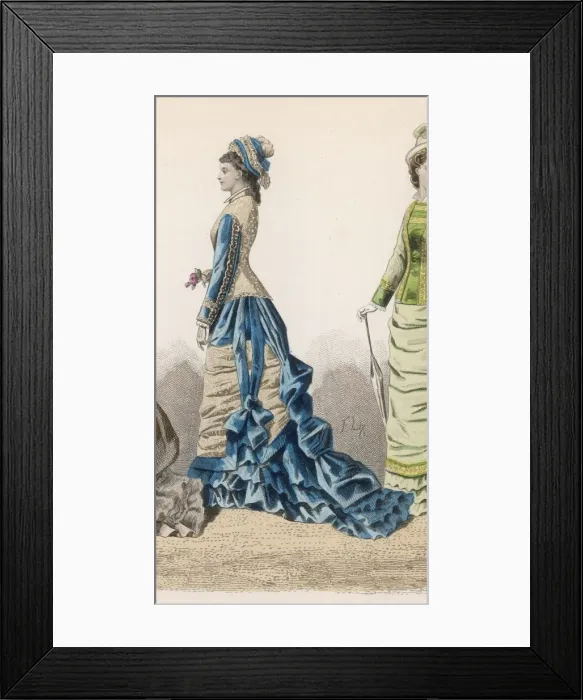 Framed Print : History of Fashion 1876 Framed Print : History of Fashion 1876
