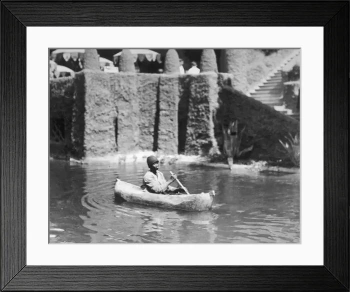 Framed Print : African Boat Boy Framed Print : African Boat Boy
