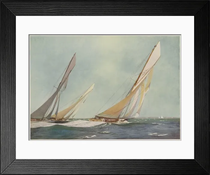 Framed Print : Edward Vii / Yacht / 1896 Framed Print : Edward Vii / Yacht / 1896