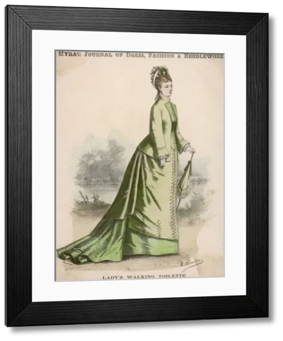 Framed Print : Walking Dress ?1877 Framed Print : Walking Dress ?1877