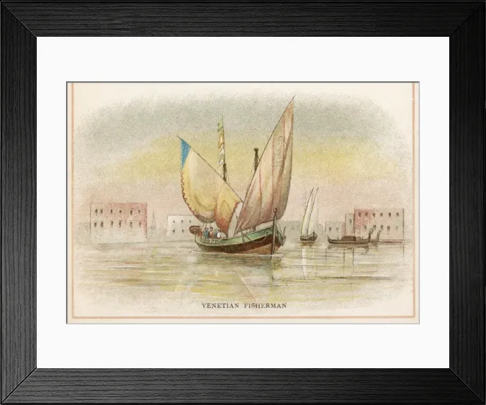 Framed Print : Venetian Fishing Boat Framed Print : Venetian Fishing Boat