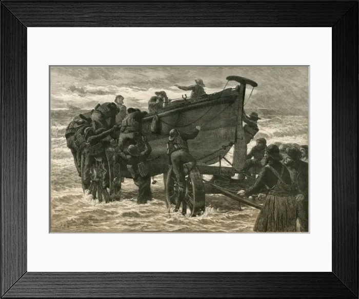 Framed Print : Cullercoats Lifeboat Framed Print : Cullercoats Lifeboat