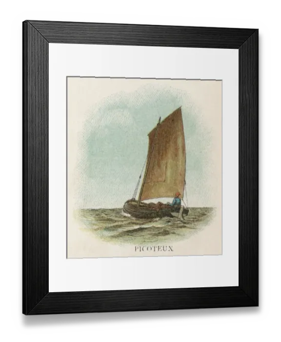 Framed Print : French Picoteux Fishboat Framed Print : French Picoteux Fishboat