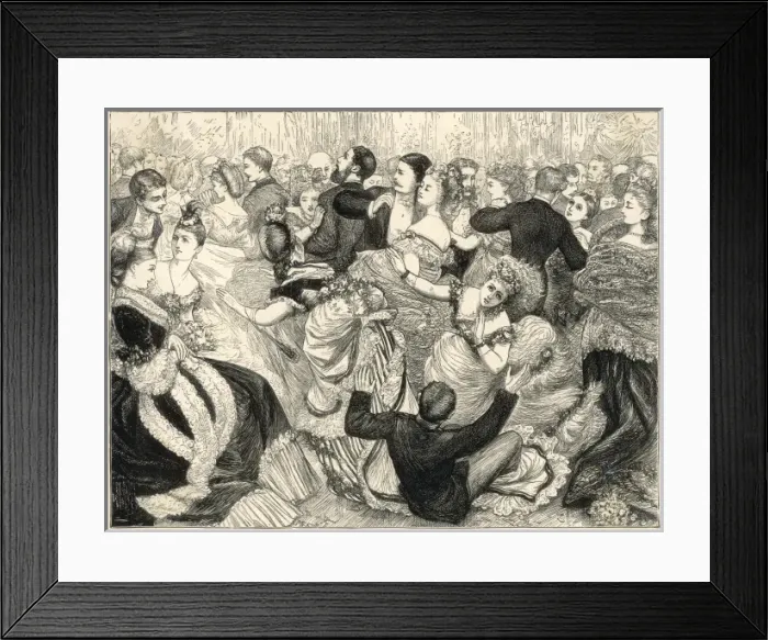 Framed Print : Long Skirts in Ballroom Framed Print : Long Skirts in Ballroom