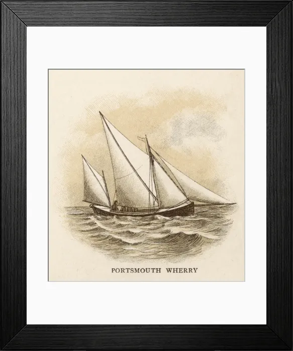 Framed Print : Portsmouth Wherry Framed Print : Portsmouth Wherry