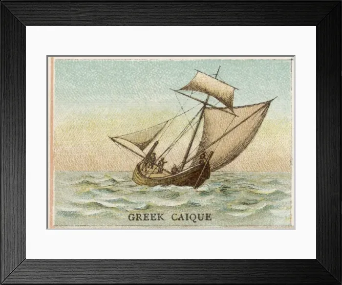 Framed Print : Greek Caique Framed Print : Greek Caique