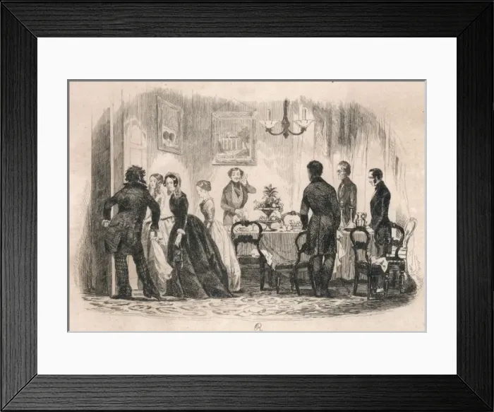 Framed Print : Ladies Leave after Meal Framed Print : Ladies Leave after Meal