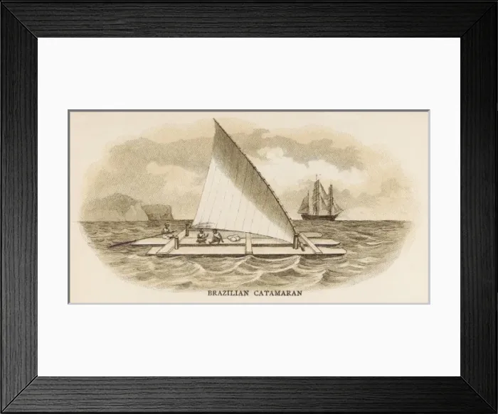 Framed Print : Brazilian Catamaran Framed Print : Brazilian Catamaran