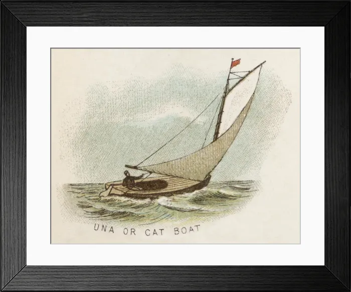 Framed Print : Una, or Cat Boat Framed Print : Una, or Cat Boat