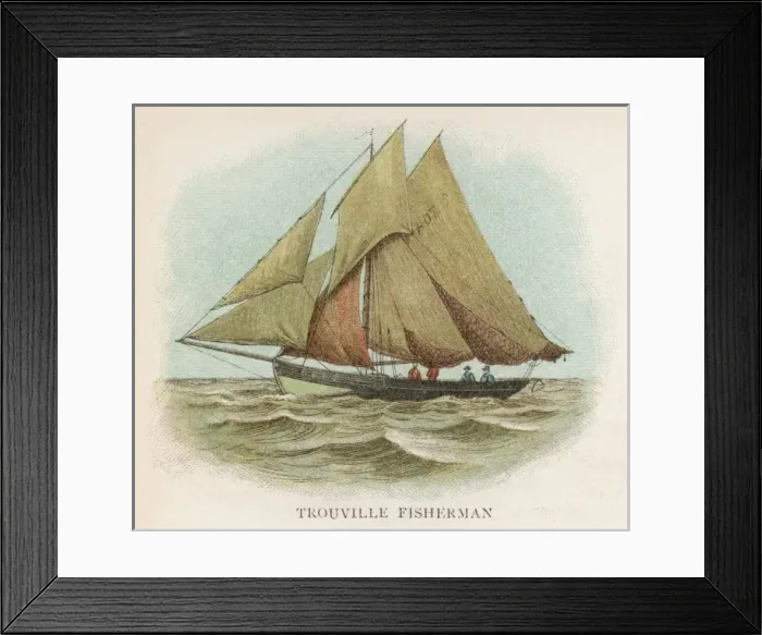 Framed Print : Trouville Fishing Boat Framed Print : Trouville Fishing Boat