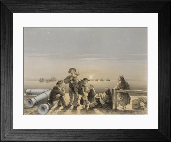 Framed Print : Sailors and Families Framed Print : Sailors and Families