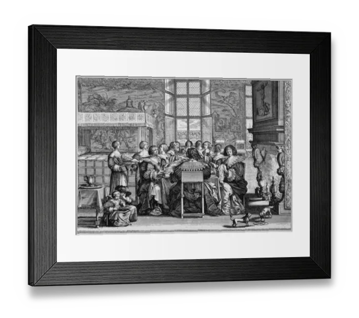 Framed Print : Social / Belgium / 17C Framed Print : Social / Belgium / 17C