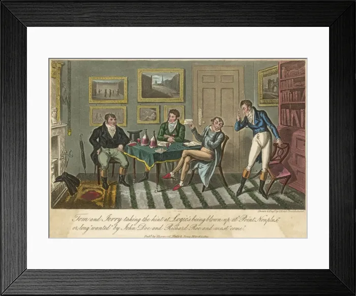 Framed Print : Social / Gents at Ease Framed Print : Social / Gents at Ease