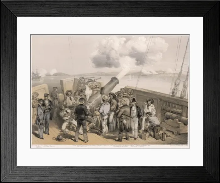Framed Print : Battle Scene 1854 Framed Print : Battle Scene 1854