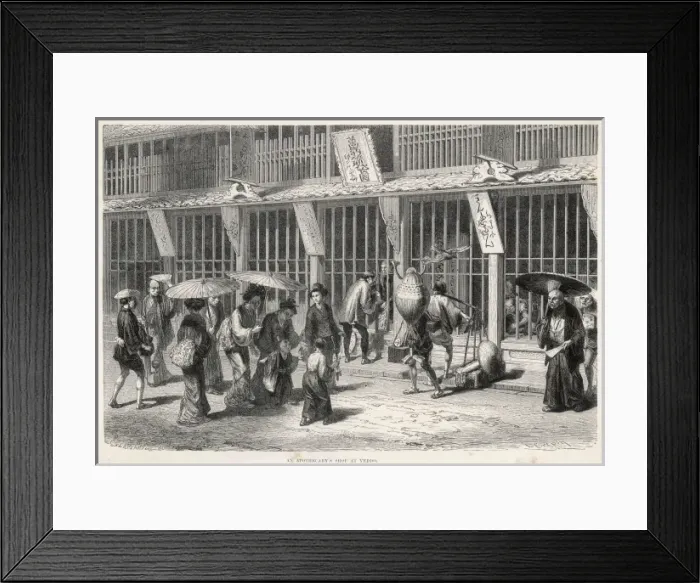 Framed Print : Social / Tokyo Shop C1860 Framed Print : Social / Tokyo Shop C1860
