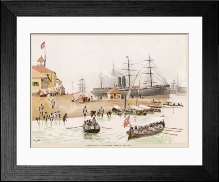 Framed Print : Suez Canal at Port Said Framed Print : Suez Canal at Port Said