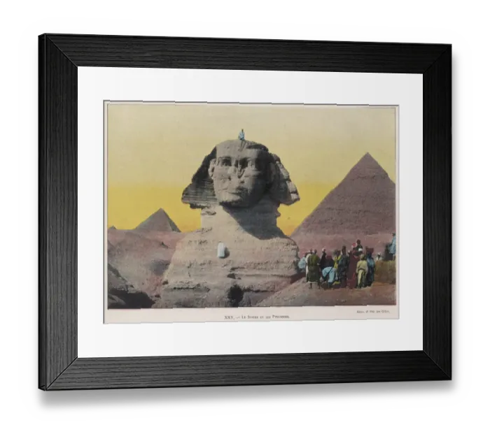 Framed Print : Sphinx and Pyramids Framed Print : Sphinx and Pyramids