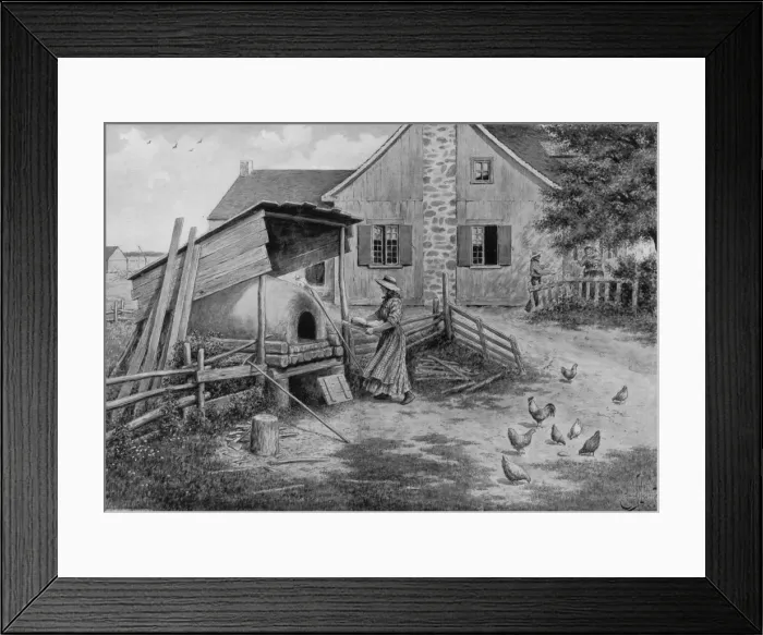 Framed Print : Social / Canada Oven 19C Framed Print : Social / Canada Oven 19C