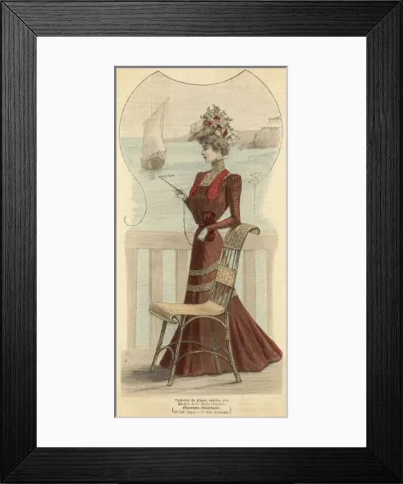 Framed Print : Resort / Casino Dress 1899 Framed Print : Resort / Casino Dress 1899