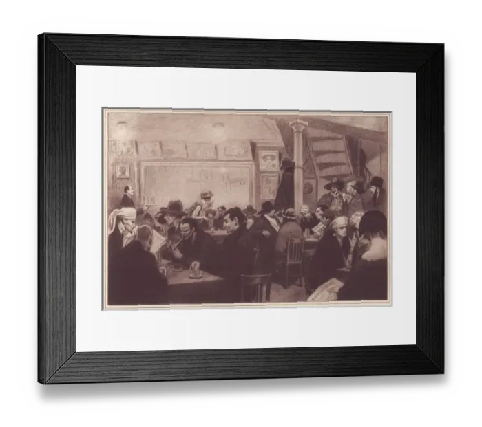 Framed Print : Social / Cafe Rotonde 1924 Framed Print : Social / Cafe Rotonde 1924