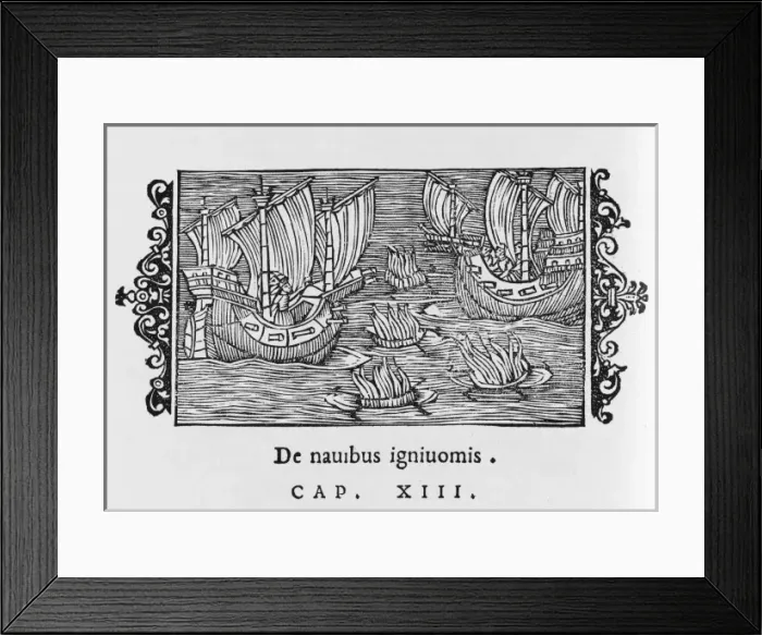 Framed Print : SEA BATTLE 1550 - 3 Framed Print : SEA BATTLE 1550 - 3