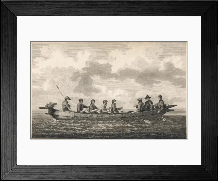 Framed Print : Boat of Tartary 1787 Framed Print : Boat of Tartary 1787