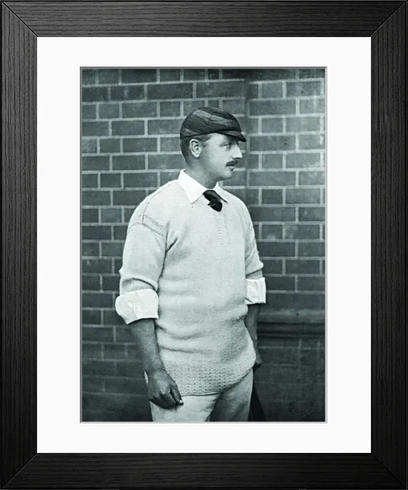 Framed Print : Cricketer, De Trafford Framed Print : Cricketer, De Trafford