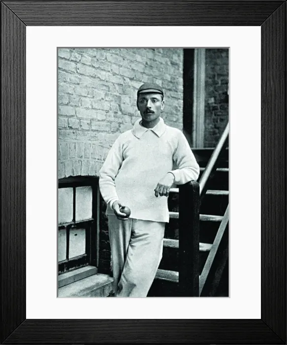 Framed Print : Cricketer, Evershed Framed Print : Cricketer, Evershed