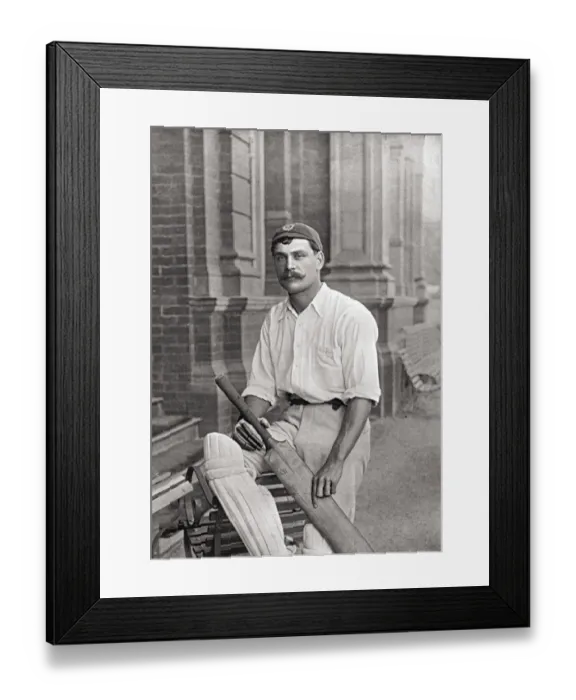 Framed Print : Cricketer, Wrathall Framed Print : Cricketer, Wrathall