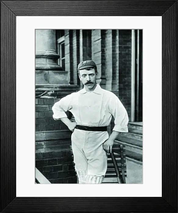 Framed Print : Cricketer, Burns Framed Print : Cricketer, Burns
