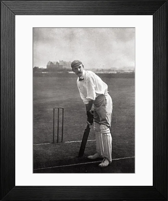 Framed Print : Cricketer, Crosfield Framed Print : Cricketer, Crosfield