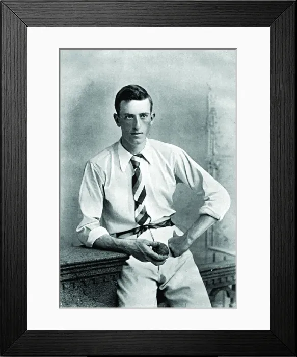 Framed Print : Cricketer, Lowe Framed Print : Cricketer, Lowe