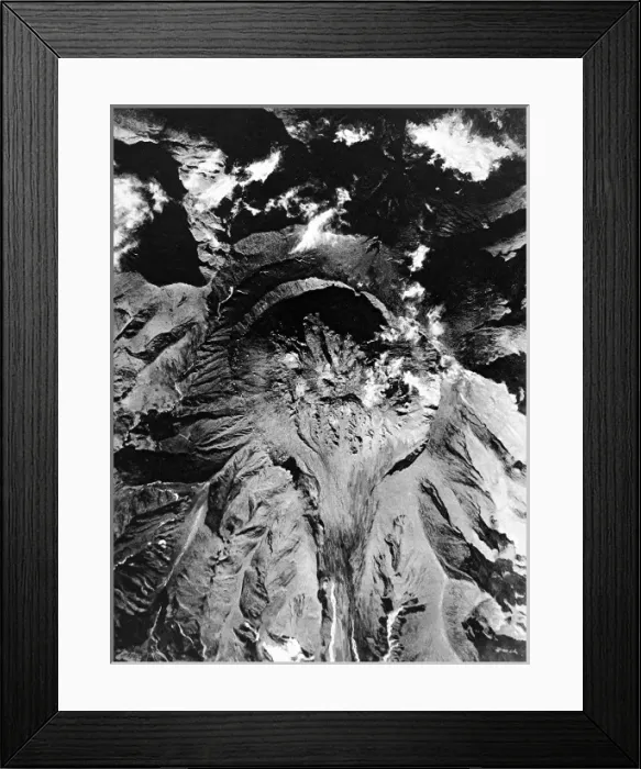 Framed Print : The Crater of Mont Pelee, Martinique, 1926 Framed Print : The Crater of Mont Pelee, Martinique, 1926