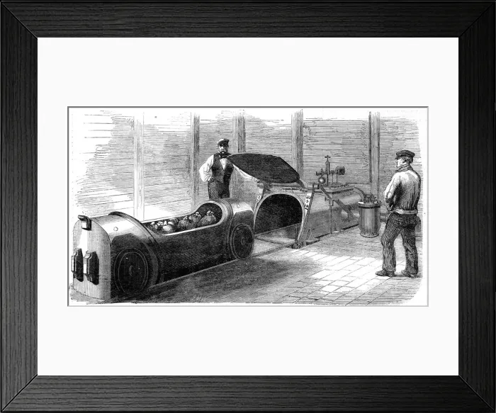 Framed Print : The Mouth and Carriage of the Pneumatic Letter and Parcel Co Framed Print : The Mouth and Carriage of the Pneumatic Letter and Parcel Co